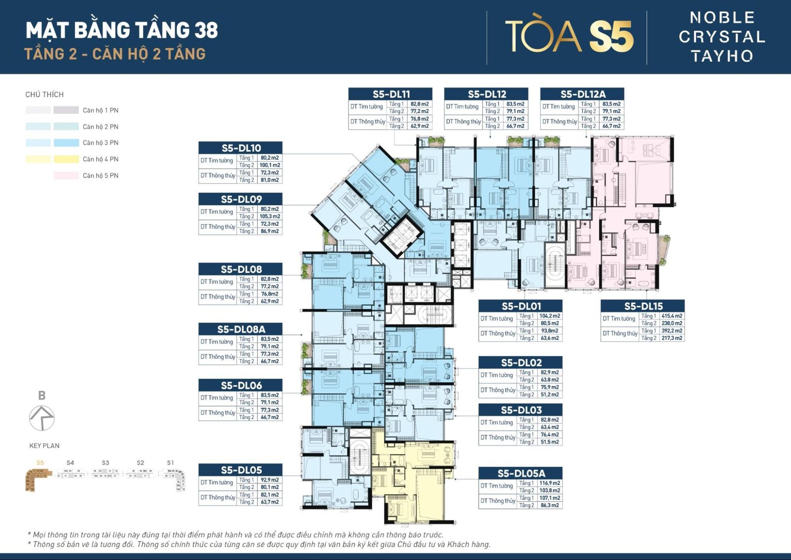 Mặt bằng tầng 38