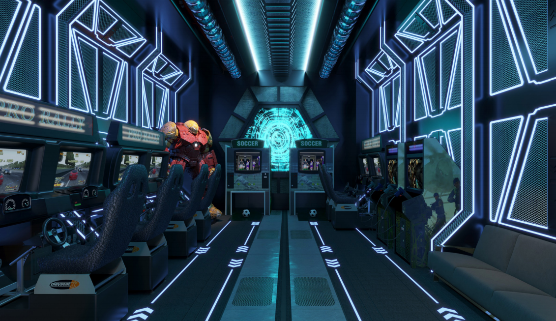Game Center Noble Crystal River còn sở hữu khu vực game xèng